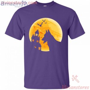 Halloween Moon Night Dog Lover Funny T-Shirt Product Photo 4