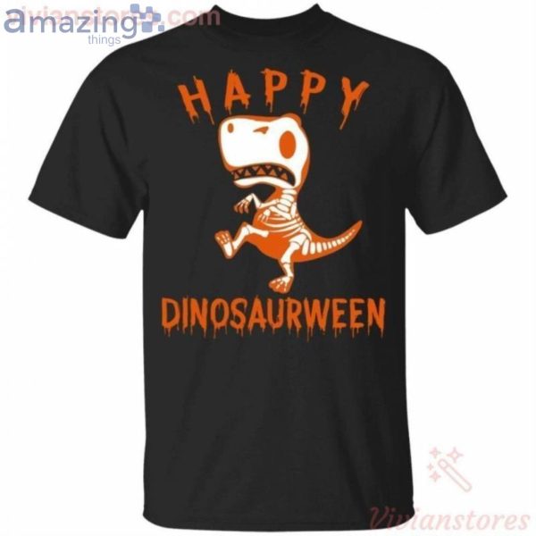 Happy Dinosaurween Dinosaur Halloween Kids Funny T-Shirt Product Photo 1