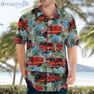 Harford County Maryland Aberdeen Fire Department Hawaiian Shirt Product Photo 4