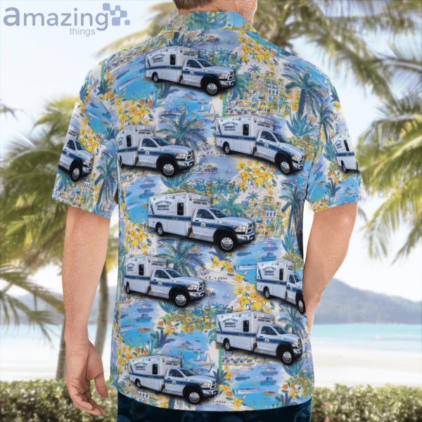 Harford County Maryland Ems Tropical Yellow Flower Hawaiian Shirt Product Photo 2