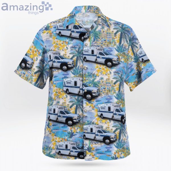 Harford County Maryland Ems Tropical Yellow Flower Hawaiian Shirt Product Photo 3