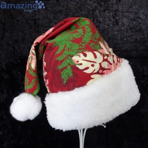 Hawaiian Snowflake Christmas Santa Hat For Adult And Child Product Photo 1