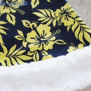 Hawaiian Tropical Leaves And Flowers Christmas Santa Hat For Adult And Child image Hawaiian Tropical Leaves And Flowers Christmas Santa Hat For Adult And Child Product Photo 4