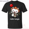 Hello Georgie Pennywise It Movie Mashed Up With Hello Kitty Funny T-Shirt