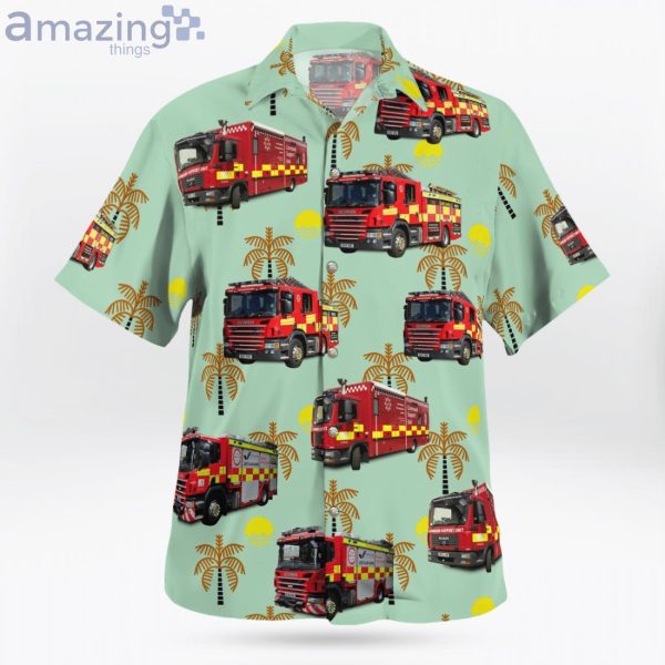 Hertfordshire England United Kingdom Hertfordshire Fire And Rescue Service Hawaiian Shirt Product Photo 2