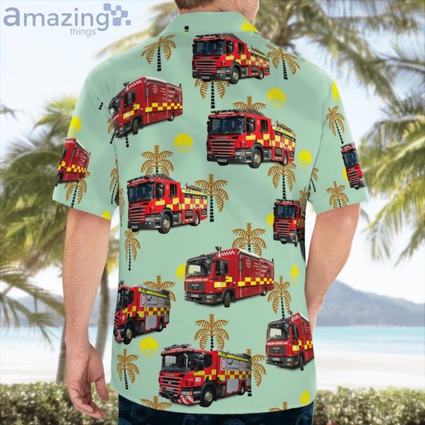 Hertfordshire England United Kingdom Hertfordshire Fire And Rescue Service Hawaiian Shirt Product Photo 4