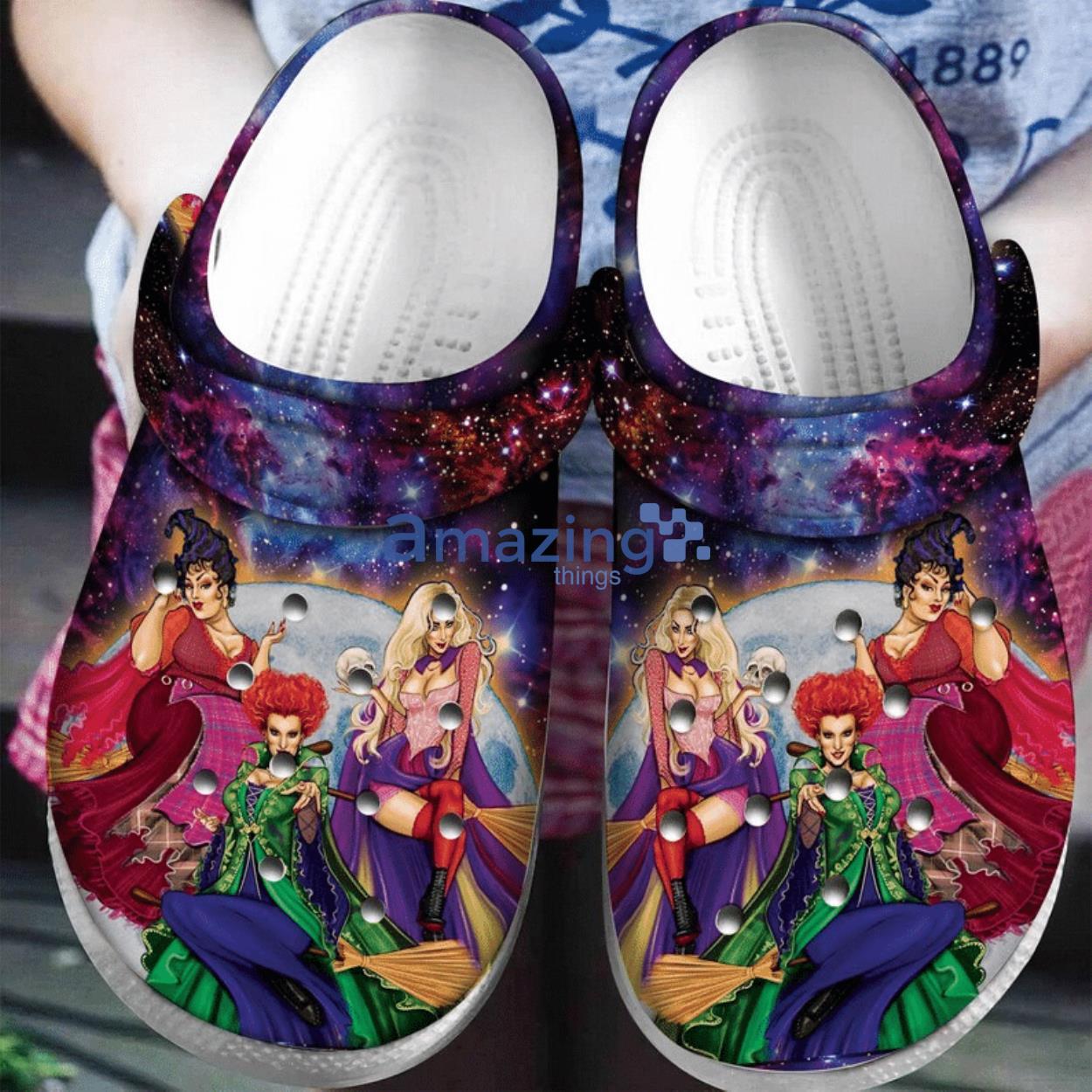 Hocus Pocus Witch Galaxy Crocs Clog Shoes For Men And Women Product Photo 1
