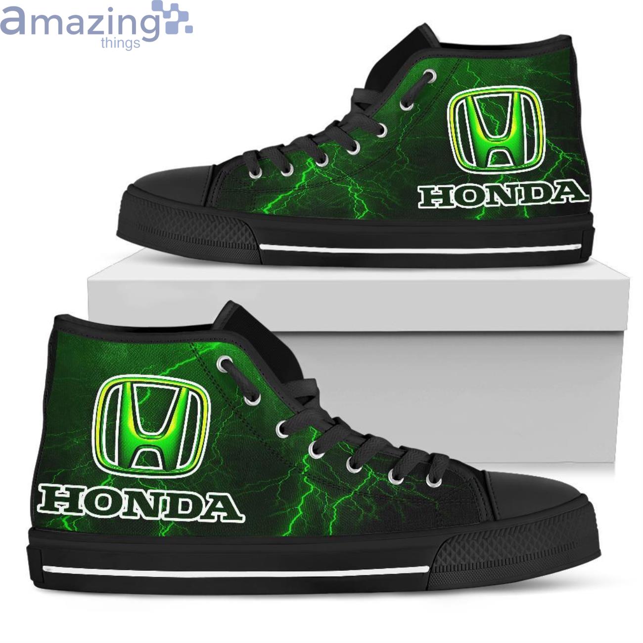 Honda Thunder and Lightning Green High Top Shoes Product Photo 1