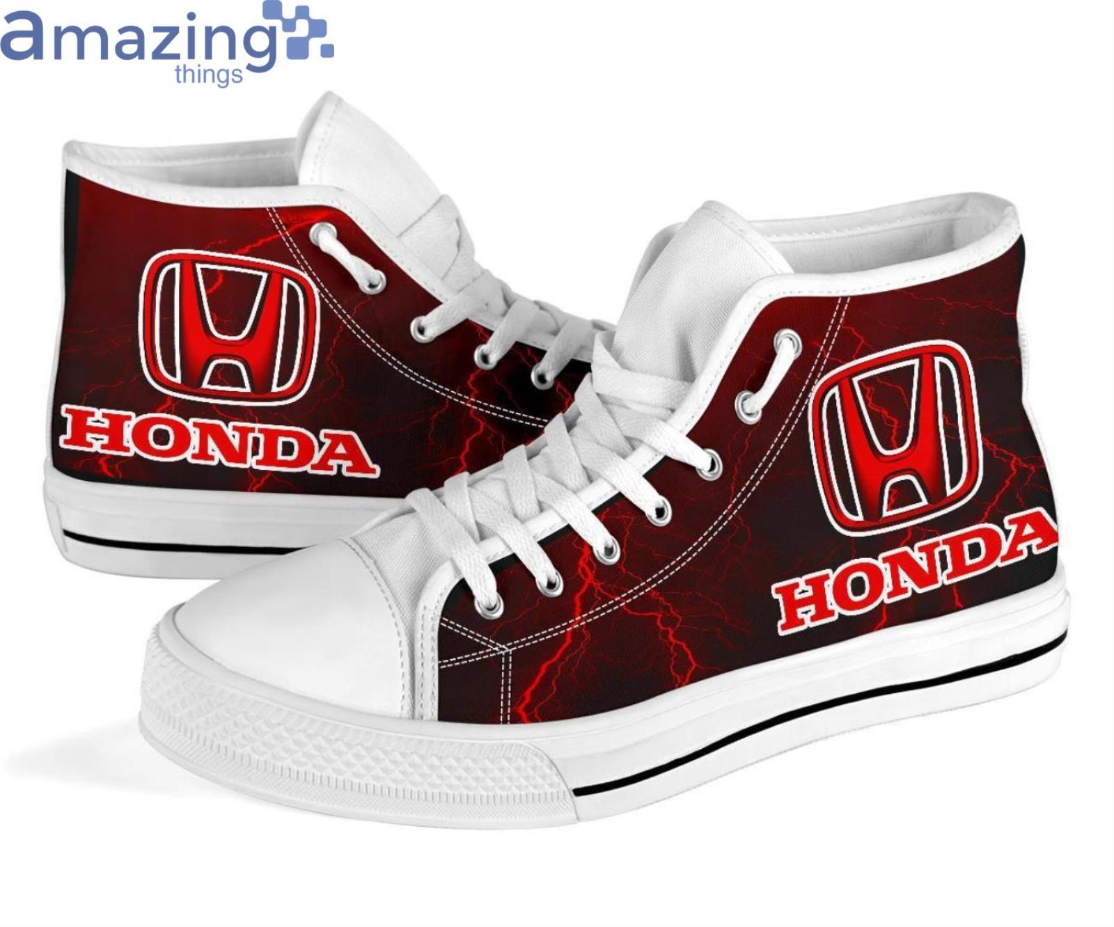 Honda Thunder and Lightning Red High Top Shoes image Honda Thunder and Lightning Red High Top Shoes Product Photo 9