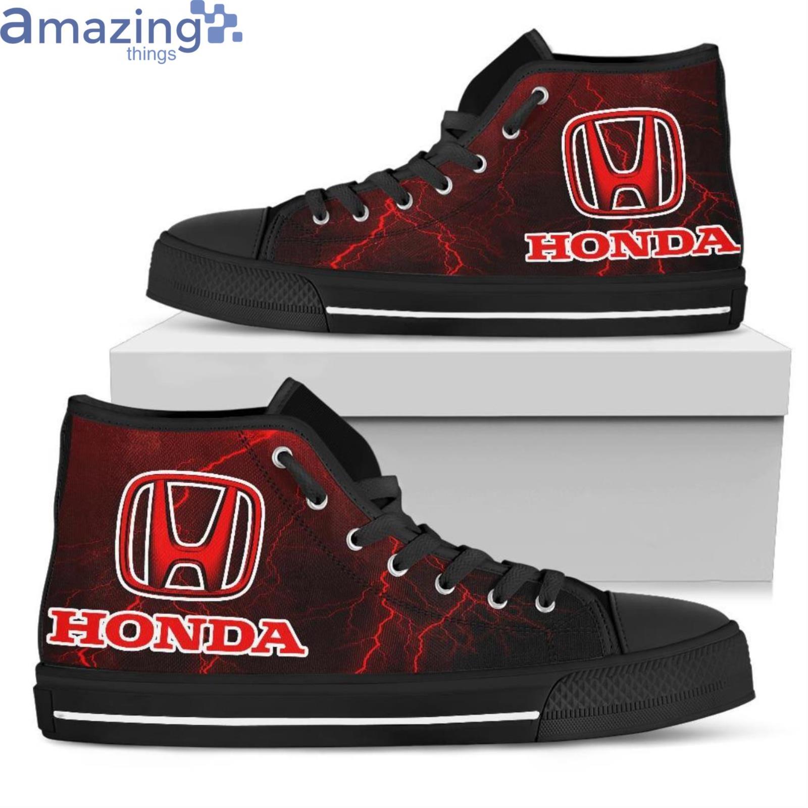 Honda Thunder and Lightning Red High Top Shoes Product Photo 1 Honda Thunder and Lightning Red High Top Shoes Product Photo 1