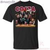 Horror Characters Drinking Costa Funny T-Shirt