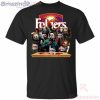 Horror Characters Drinking Folger Funny T-Shirt