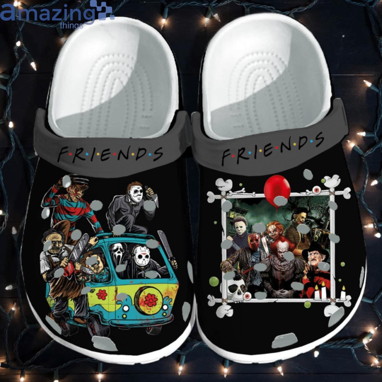 Horror Movie Characters Friends Michael Myers Freddy Krueger Halloween Clog Shoes Product Photo 1
