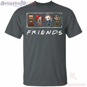 Horror Movie Characters Friends Style Funny Halloween T Shirt image Horror Movie Characters Friends Style Funny Halloween T-Shirt Product Photo 2
