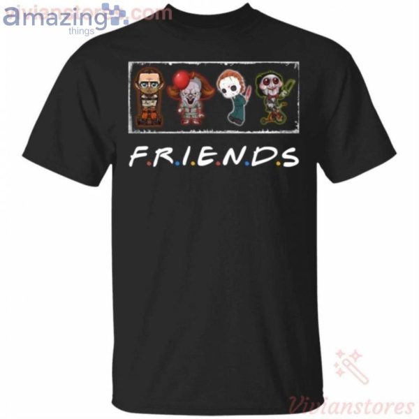 Horror Movie Characters Friends Style Funny Halloween T-Shirt Product Photo 1