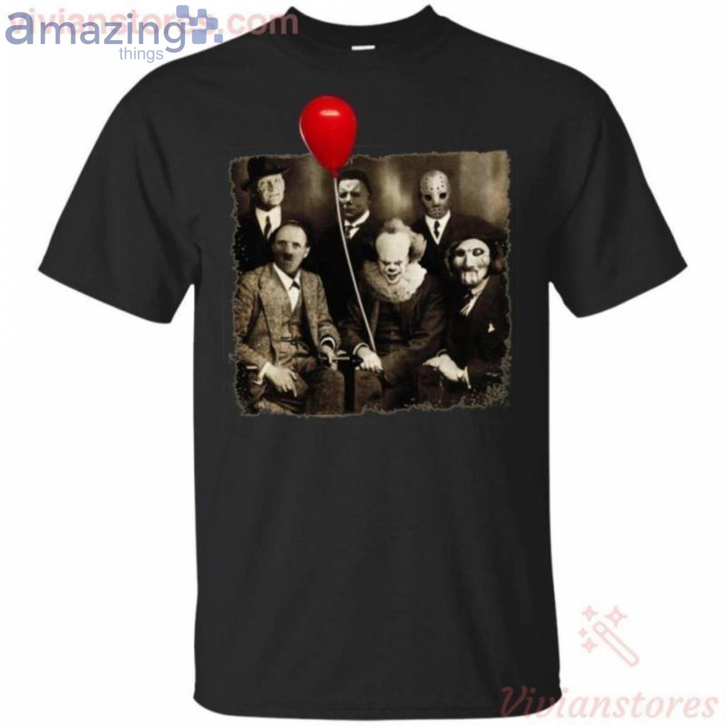 Horror Movies Characters Noble Style Vintage Halloween T-Shirt Product Photo 1