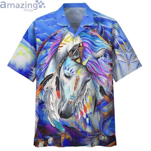 Horse Clolorful Hawaiian Shirt For Men And Womenproduct photo 1