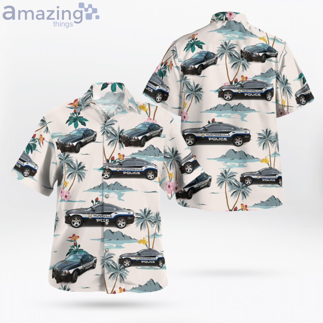 Huntersville Police Dodge Charger Nc Hawaiian Shirt image Huntersville Police Dodge Charger Nc Hawaiian Shirt Product Photo 1 Product photo 1