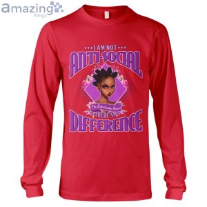 I Am Not Anti Social I'm Selectively Social Ladies T-Shirt Product Photo 9