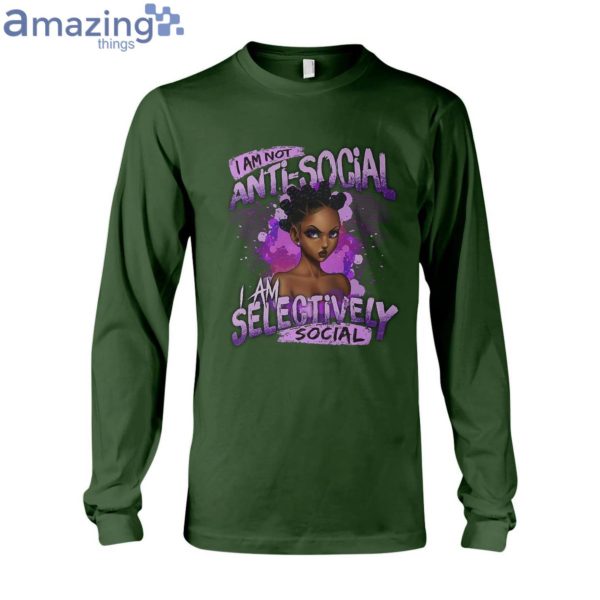 I Am Not Anti-Social Long Sleeve T-Shirt Product Photo 4