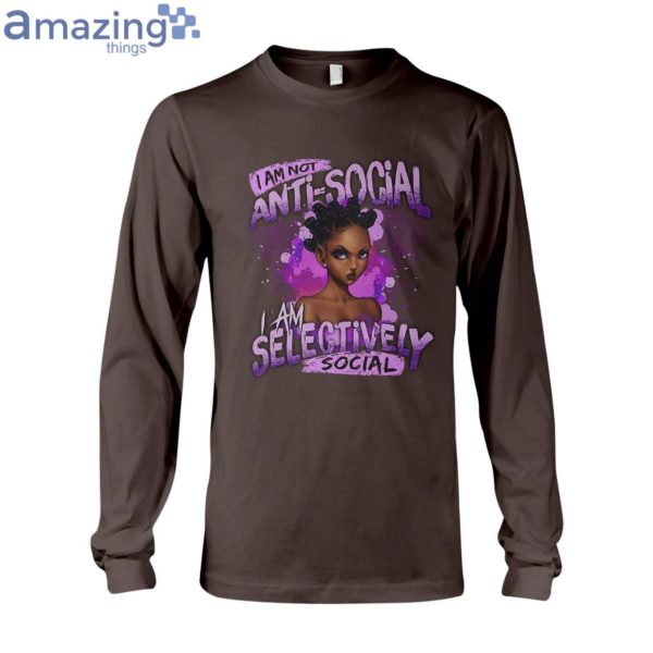 I Am Not Anti-Social Long Sleeve T-Shirt Product Photo 5
