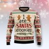 I ate Santa‘s Cookie Gingerbread Ugly christmas Sweater
