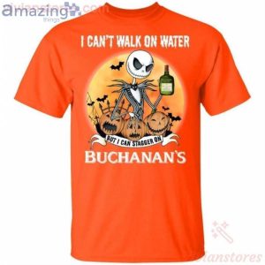 I Can Stagger On Buchanan's Whisky Jack Skellington Halloween T-Shirt Product Photo 2