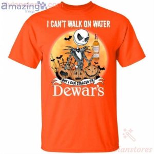 I Can Stagger On Dewar's Scotch Whisky Jack Skellington Halloween T-Shirt Product Photo 2