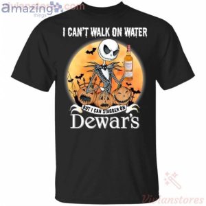 I Can Stagger On Dewar's Scotch Whisky Jack Skellington Halloween T-Shirt Product Photo 1
