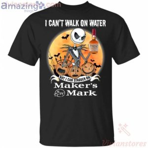 I Can Stagger On Maker's Mark Whisky Jack Skellington Halloween T-Shirt Product Photo 1