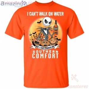 I Can Stagger On Southern Comfort Whisky Jack Skellington Halloween T Shirt image I Can Stagger On Southern Comfort Whisky Jack Skellington Halloween T-Shirt Product Photo 2