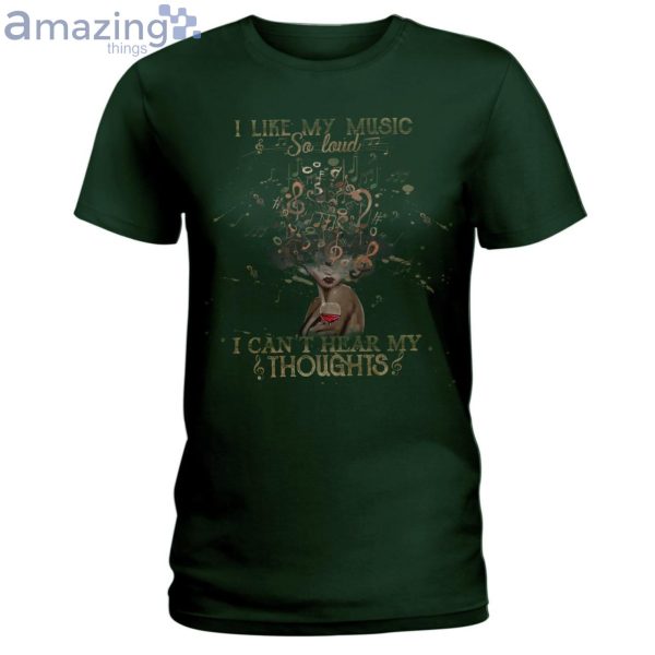 I Like My Music So Loud Ladies T-Shirt Product Photo 4