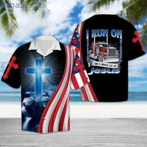 I Run On Jesus Hawaiian Shirt For Men And Womenproduct photo 1