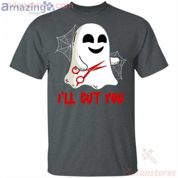 I'll Cut You Funny Ghost Halloween T-Shirt Product Photo 2