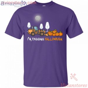 I'm Digging Halloween Construction Tractor T-Shirt Product Photo 5