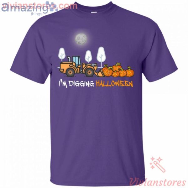 I'm Digging Halloween Construction Tractor T-Shirt Product Photo 5