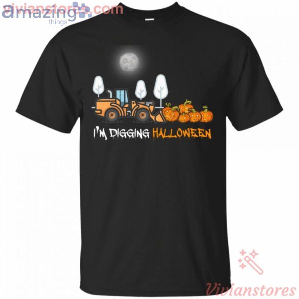 I'm Digging Halloween Construction Tractor T-Shirt Product Photo 1