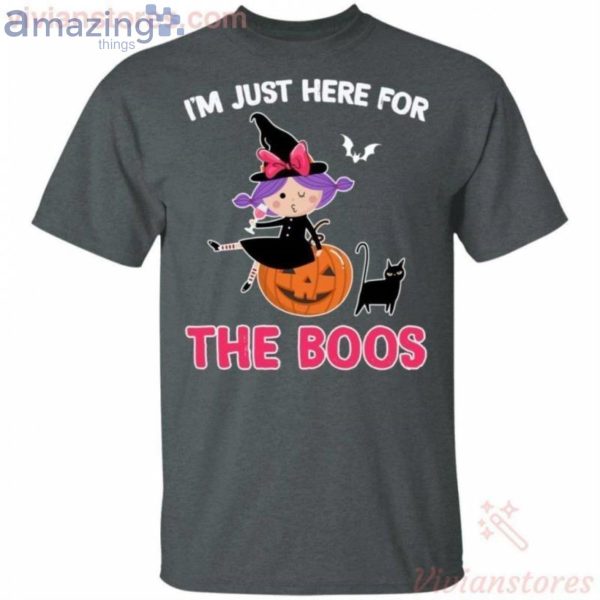 I'm Just Here For The Boos Cute Witch Halloween T-Shirt Product Photo 2