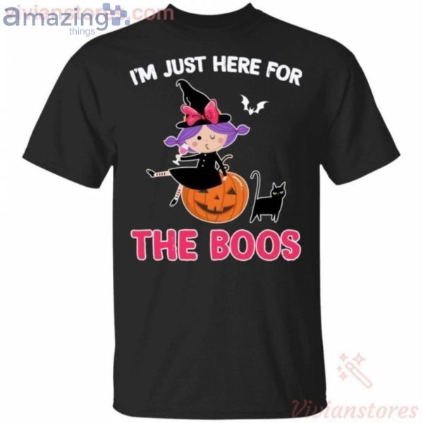 I'm Just Here For The Boos Cute Witch Halloween T-Shirt Product Photo 1