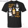 I'm Just Here For The Spirits Dewar's Scotch Whisky Halloween T Shirt