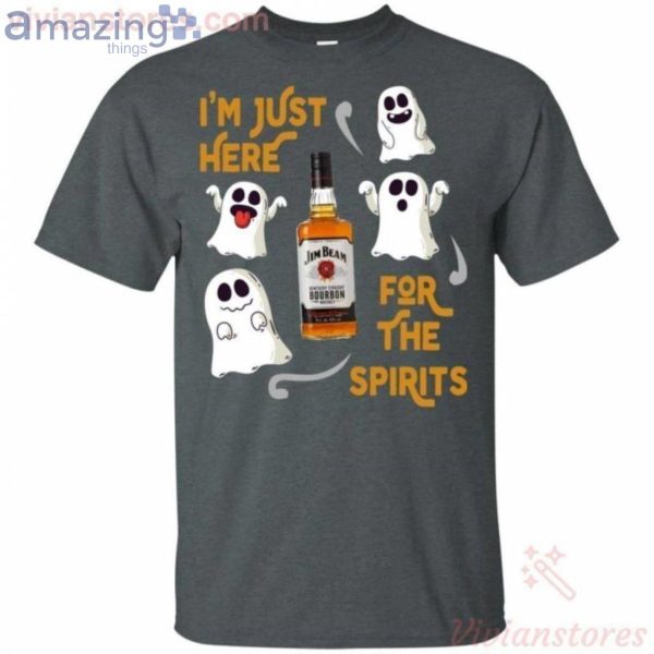 I'm Just Here For The Spirits Jim Beam Bourbon Whisky Halloween T-Shirt Product Photo 2