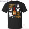 I'm Just Here For The Spirits Maker's Mark Bourbon Halloween T Shirt