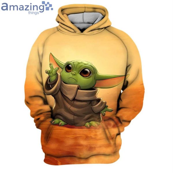 I'm Not Short I Am Just More Down To Earth Than Most People Baby Yoda Star Wars 3D Hoodieproduct photo 1