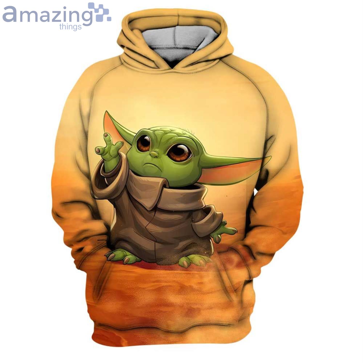 I'm Not Short I Am Just More Down To Earth Than Most People Baby Yoda Star Wars 3D Hoodie image I'm Not Short I Am Just More Down To Earth Than Most People Baby Yoda Star Wars 3D Hoodieproduct photo 1