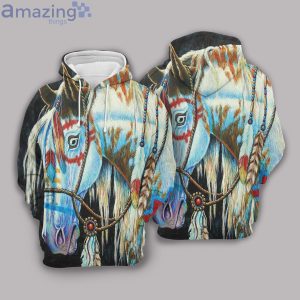 Indian War Horse All Over Print 3D Hoodieproduct photo 3