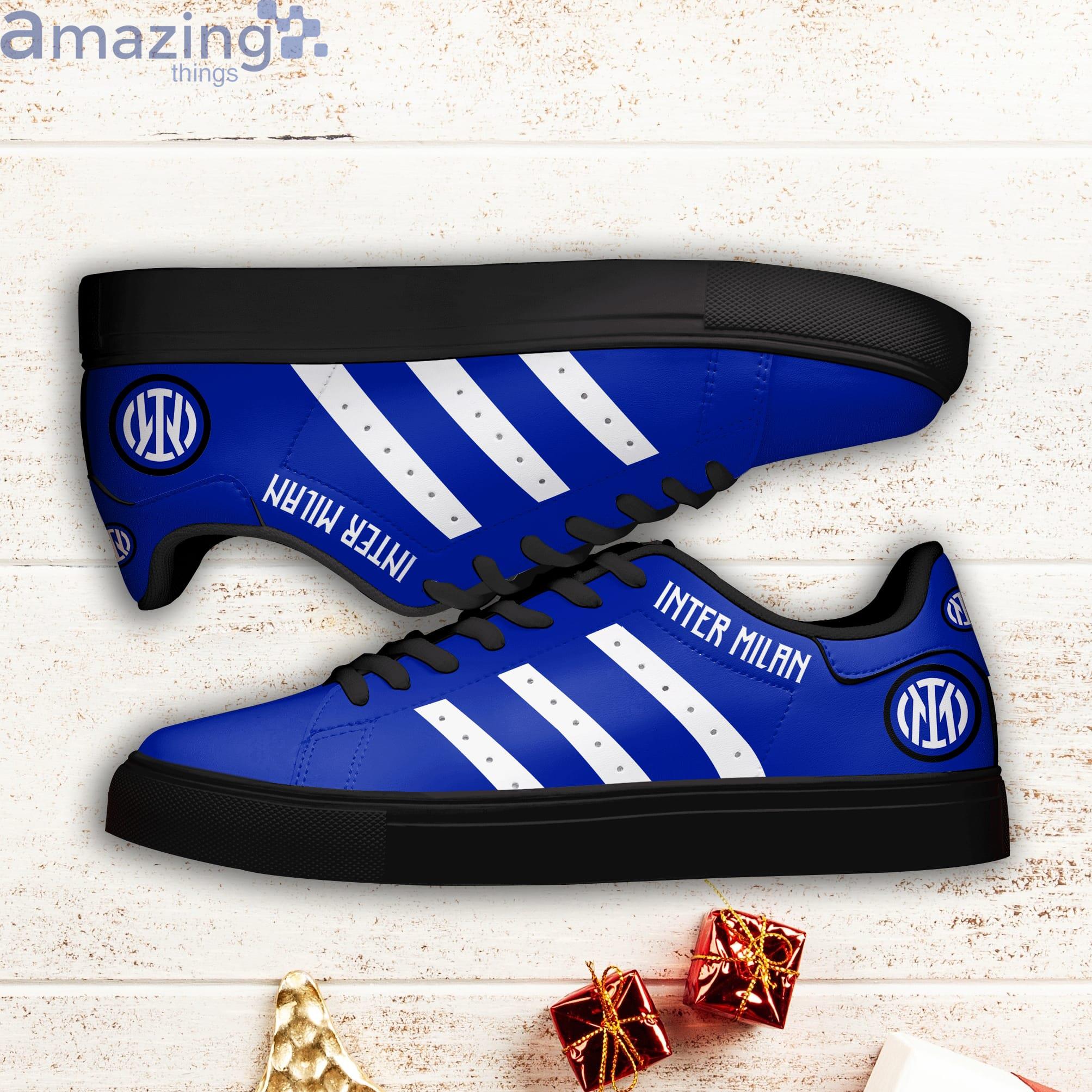 Inter Milan Stan Smith Low Top Skate Shoes image Inter Milan Stan Smith Low Top Skate Shoes Product Photo 2