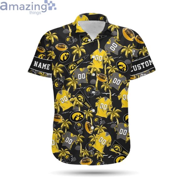 Iowa Hawkeyes Custom Name & Number Personalized Hawaiian Shirtproduct photo 2