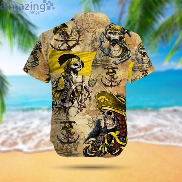 Iowa Hawkeyes Pirates Fans Pirates Skull Hawaiian Shirtproduct photo 3