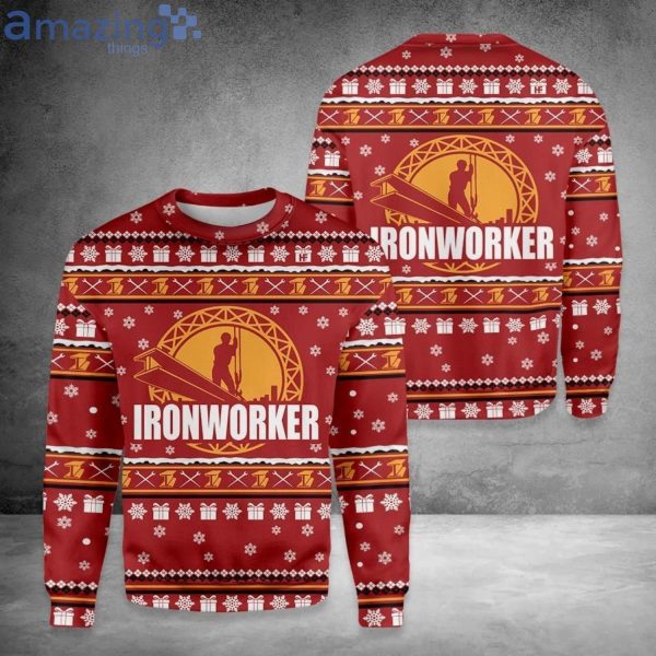 Ironworker Merry Christmas Ugly Sweater Christmas Sweater Product Photo 1