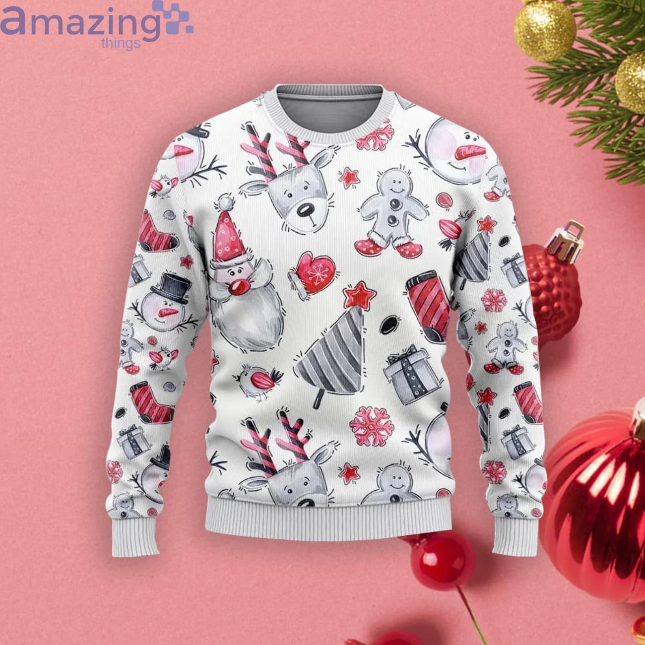 Is Coming Christmas Gift Pattern Ugly Christmas Sweater Product Photo 1